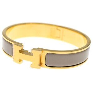 Hermes Clic Clac PM Pink Gold Beige Bracelet